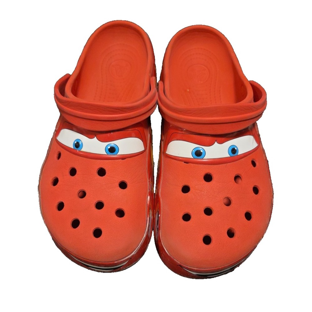Crocs Lightning McQueen Men's Clogs Size 11 Disney Pixar Red Youth Adult